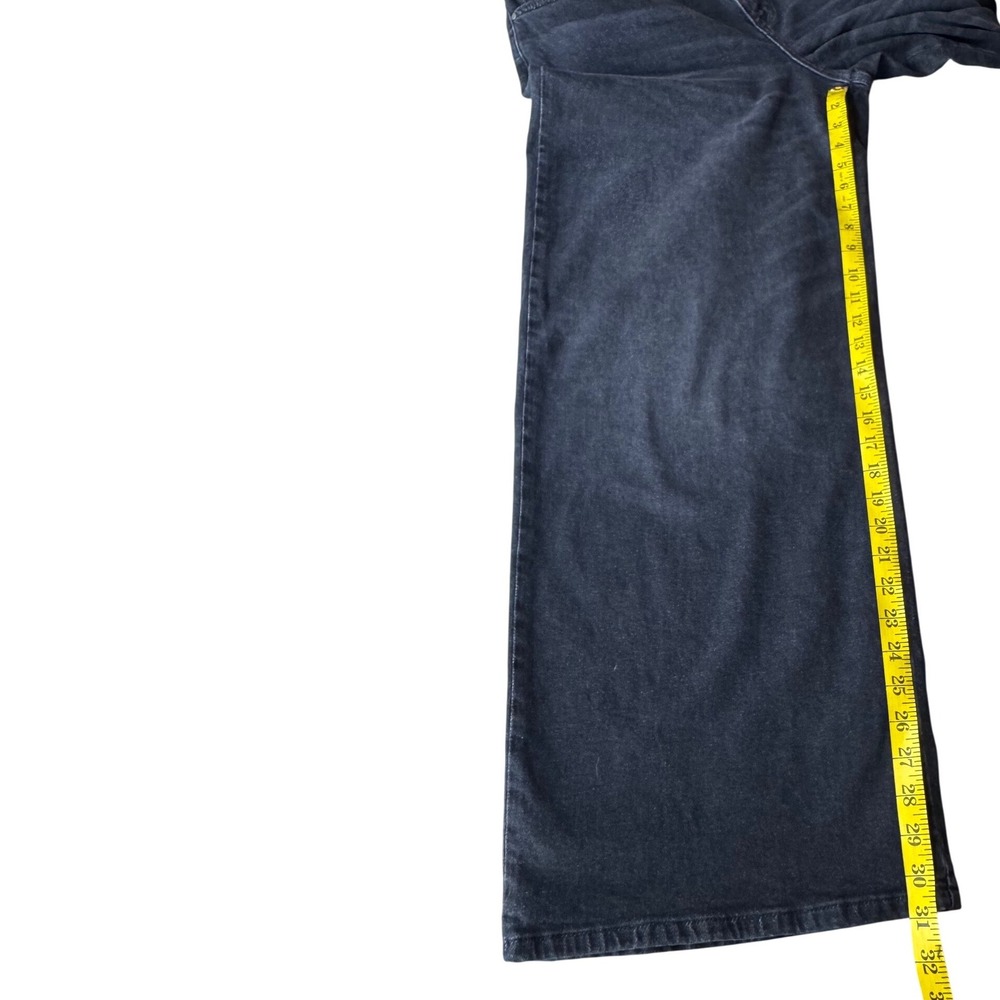 Boden Wide Leg Jeans Womens 8R Black Denim High Rise Relaxed Minimalist Classic - Picture 7 of 8